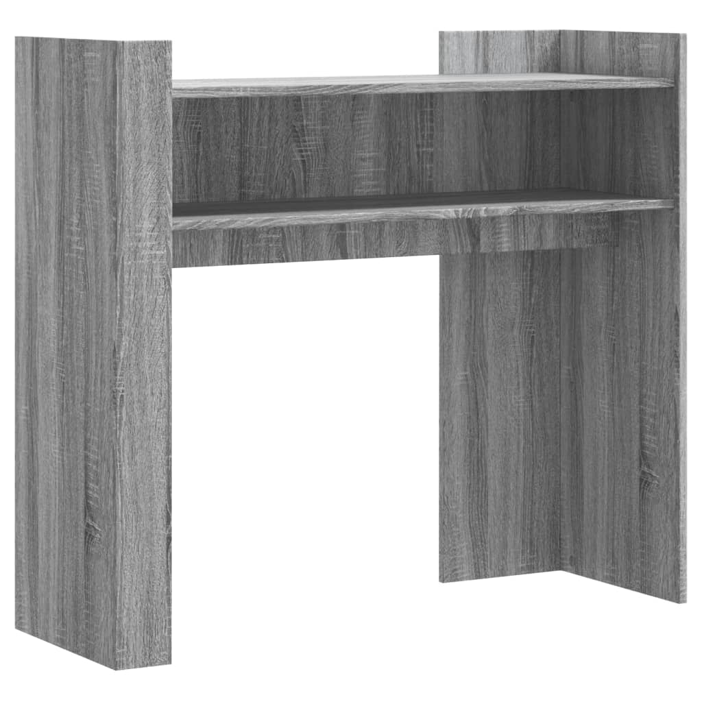 Mesa consola - mesa de entrada 100x35x90 cm derivados de madeira cinzento sonoma