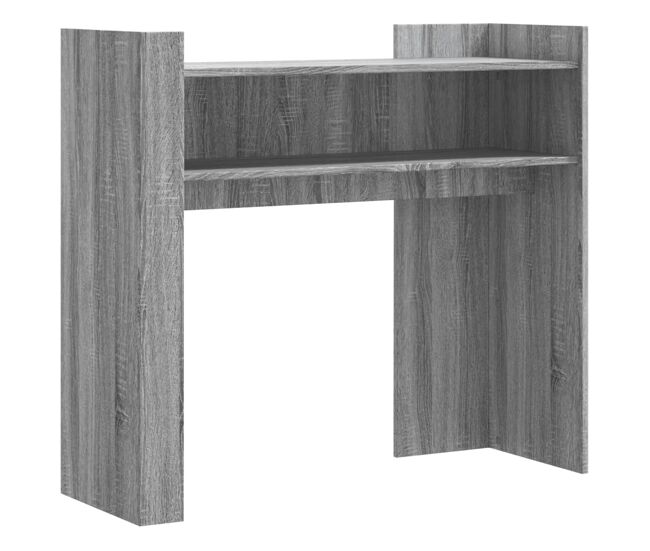 Mesa consola - mesa de entrada 100x35x90 cm derivados de madeira cinzento sonoma