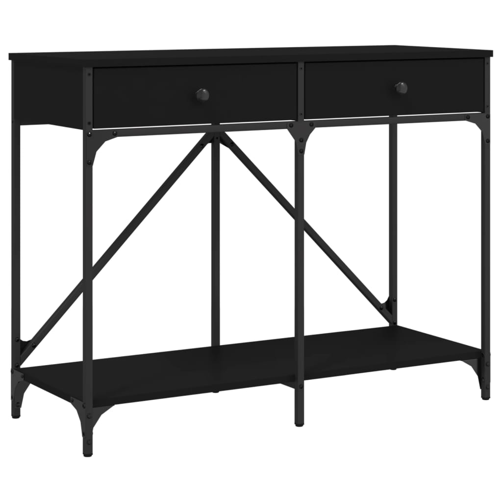 Mesa consola - mesa de entrada 100x39x78,5 cm derivados de madeira preto