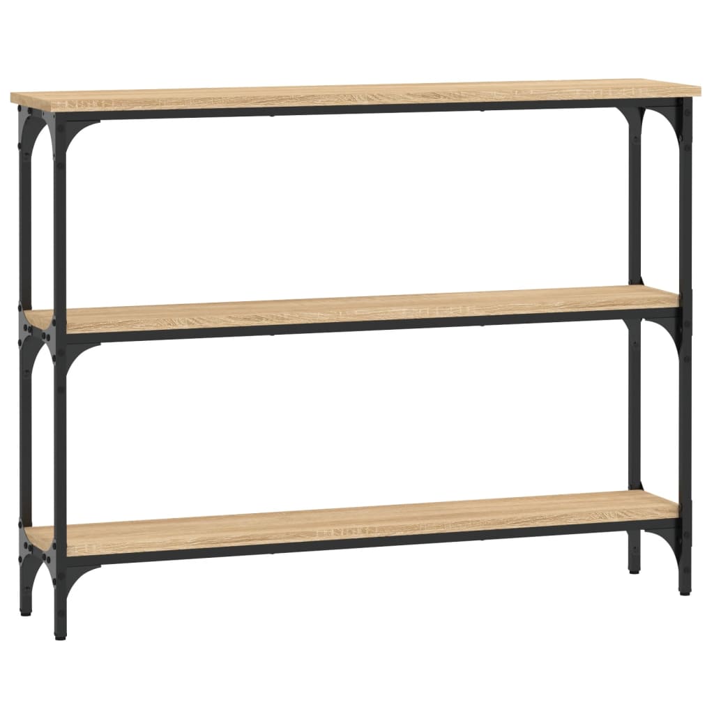 Mesa consola - mesa de entrada 100x22,5x75cm derivados de madeira carvalho sonoma