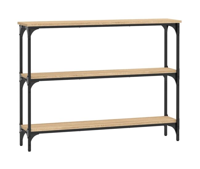 Mesa consola - mesa de entrada 100x22,5x75cm derivados de madeira carvalho sonoma