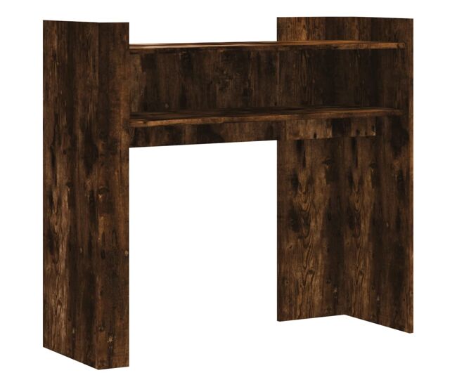 Mesa consola - mesa de entrada 100x35x90 cm derivados de madeira carvalho fumado