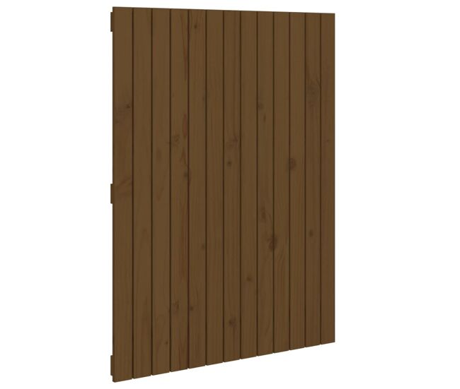 Cabeceira - cabeceira de cama de parede 82,5x3x110 cm pinho maciço castanho-mel