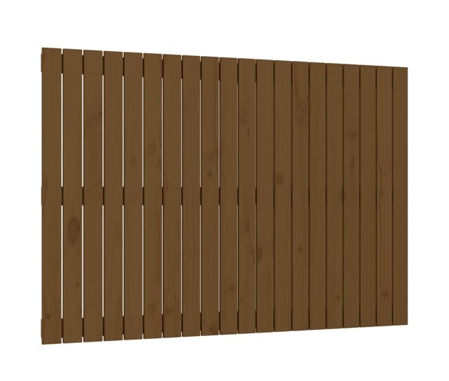 Cabeceira - cabeceira de cama de parede 127,5x3x90 cm pinho maciço castanho-mel