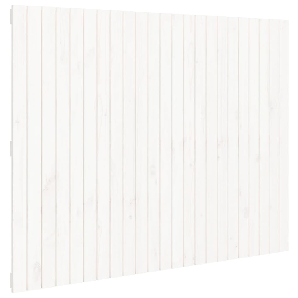 Cabeceira - cabeceira de cama de parede 146,5x3x110 cm madeira pinho maciça branco