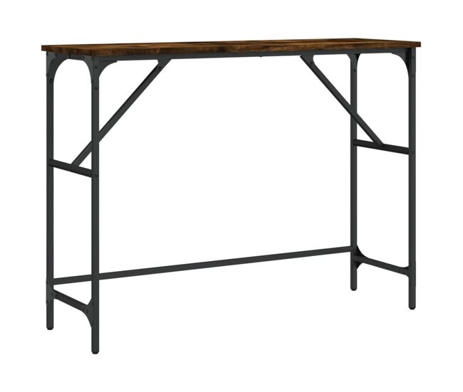 Mesa consola - mesa de entrada 100x32x75 cm derivados de madeira carvalho fumado