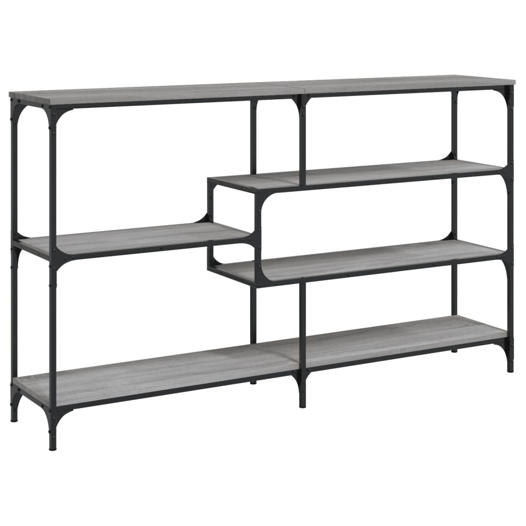 Mesa consola - mesa de entrada 160x32x95 cm derivados de madeira cinzento sonoma