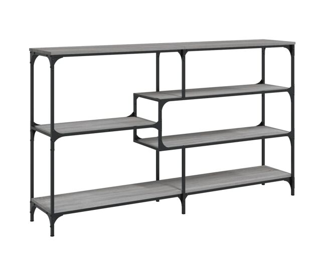 Mesa consola - mesa de entrada 160x32x95 cm derivados de madeira cinzento sonoma
