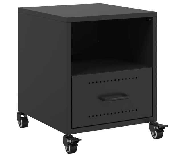 Mesa de cabeceira - mesinha de cabeceira 36x39x43,5 cm aço preto