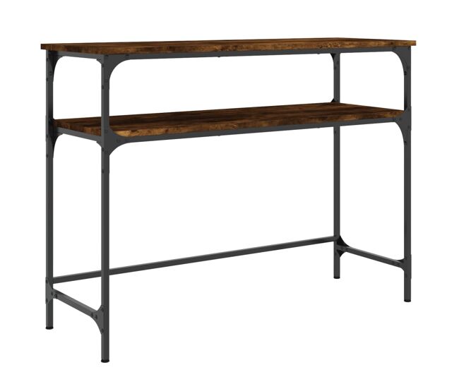 Mesa consola - mesa de entrada 100x35,5x75cm derivados de madeira carvalho fumado