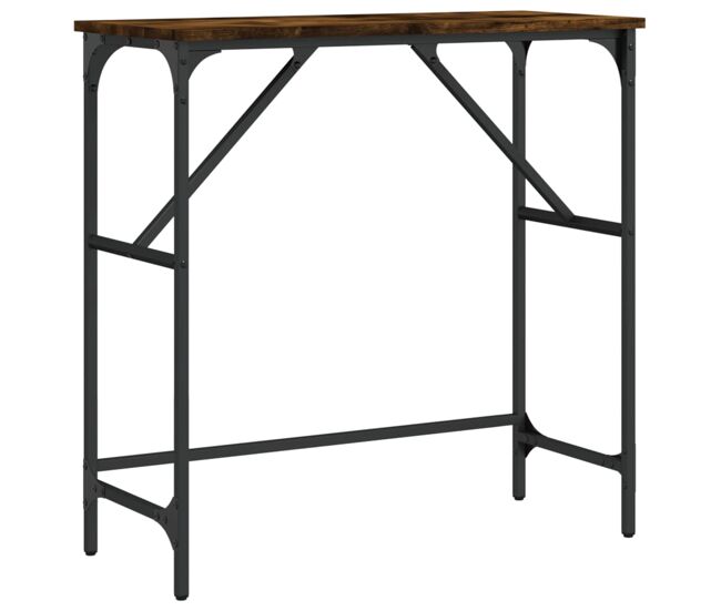 Mesa consola - mesa de entrada 75x32x75 cm derivados de madeira carvalho fumado