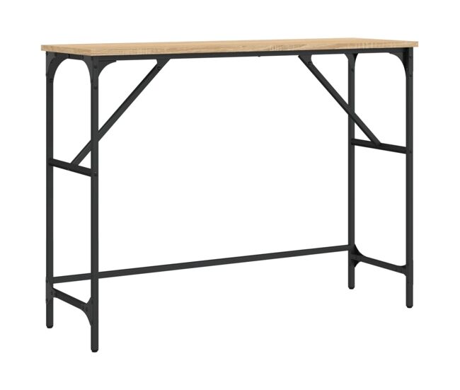 Mesa consola - mesa de entrada 100x32x75 cm derivados de madeira carvalho sonoma