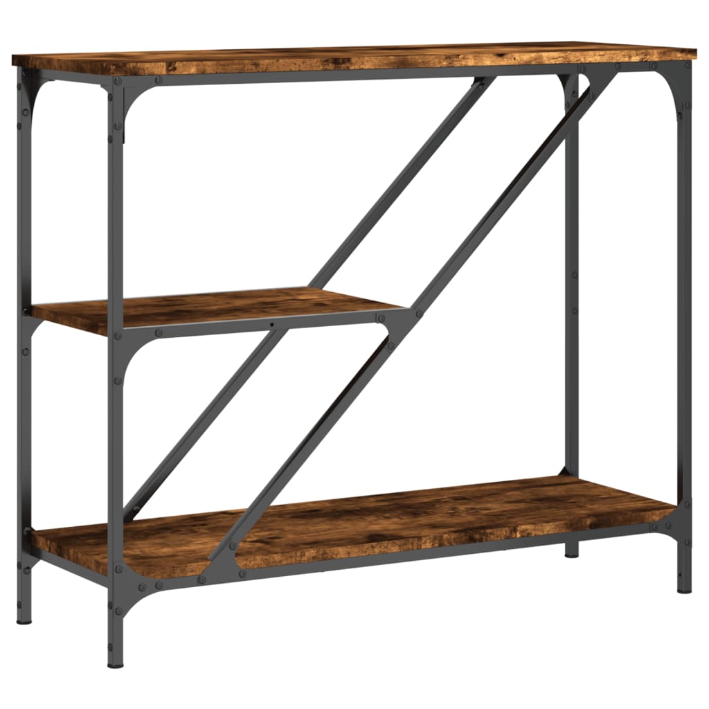 Mesa consola - mesa de entrada 88,5x30x75 cm derivados de madeira carvalho fumado