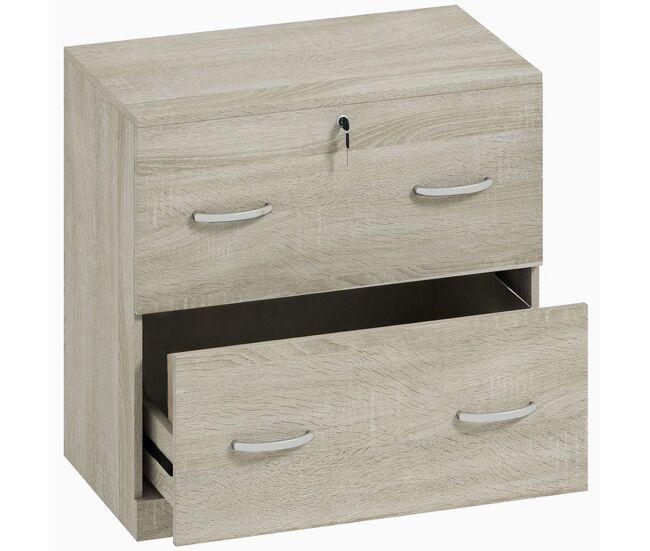 Vinsetto armário para arquivos com gavetas para escritório armário de arrumação de escritório com fechadura e 2 chaves para estúdio dormitório 77x42x72 cm madeira