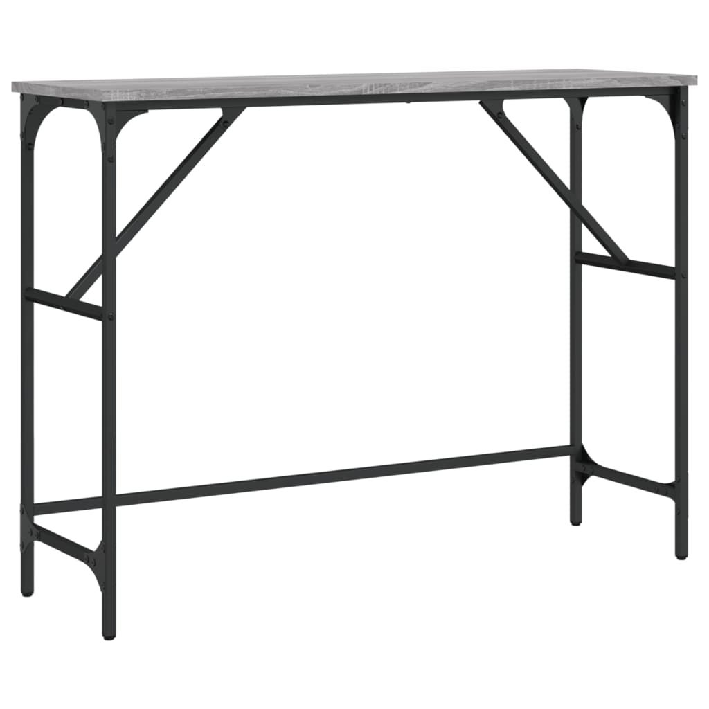 Mesa consola - mesa de entrada 100x32x75 cm derivados de madeira cinzento sonoma