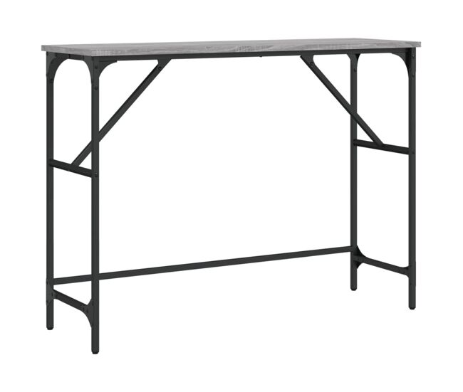 Mesa consola - mesa de entrada 100x32x75 cm derivados de madeira cinzento sonoma