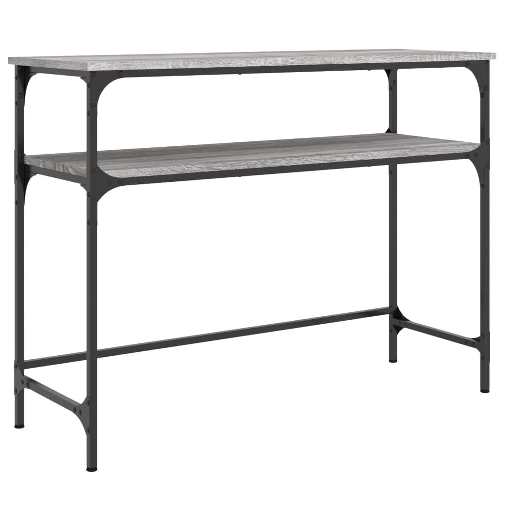 Mesa consola - mesa de entrada 100x35,5x75cm derivados de madeira cinzento sonoma