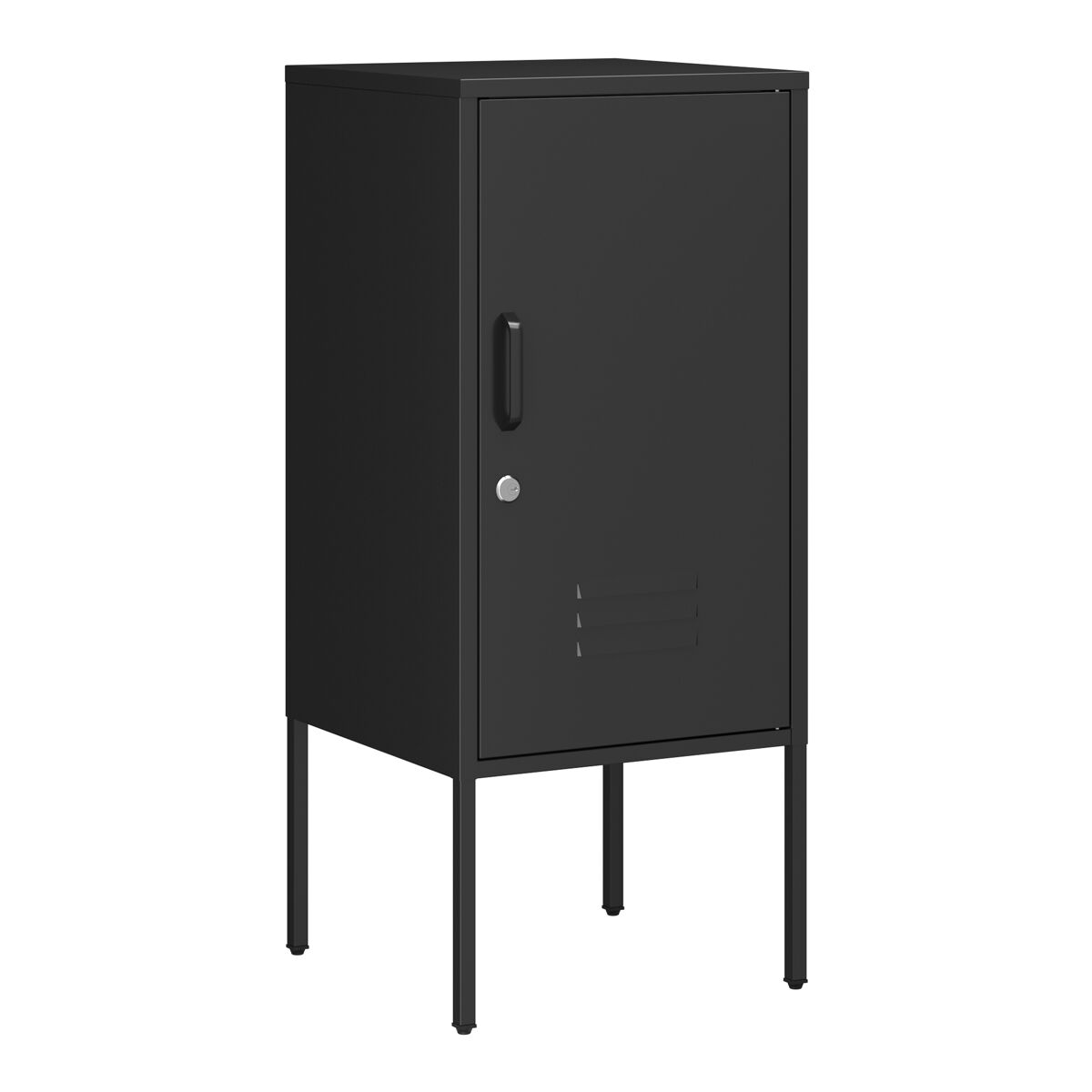 Mesa de cabeceira hausjärvi 82x35x35 cm pega esquerda - preto [en.casa]