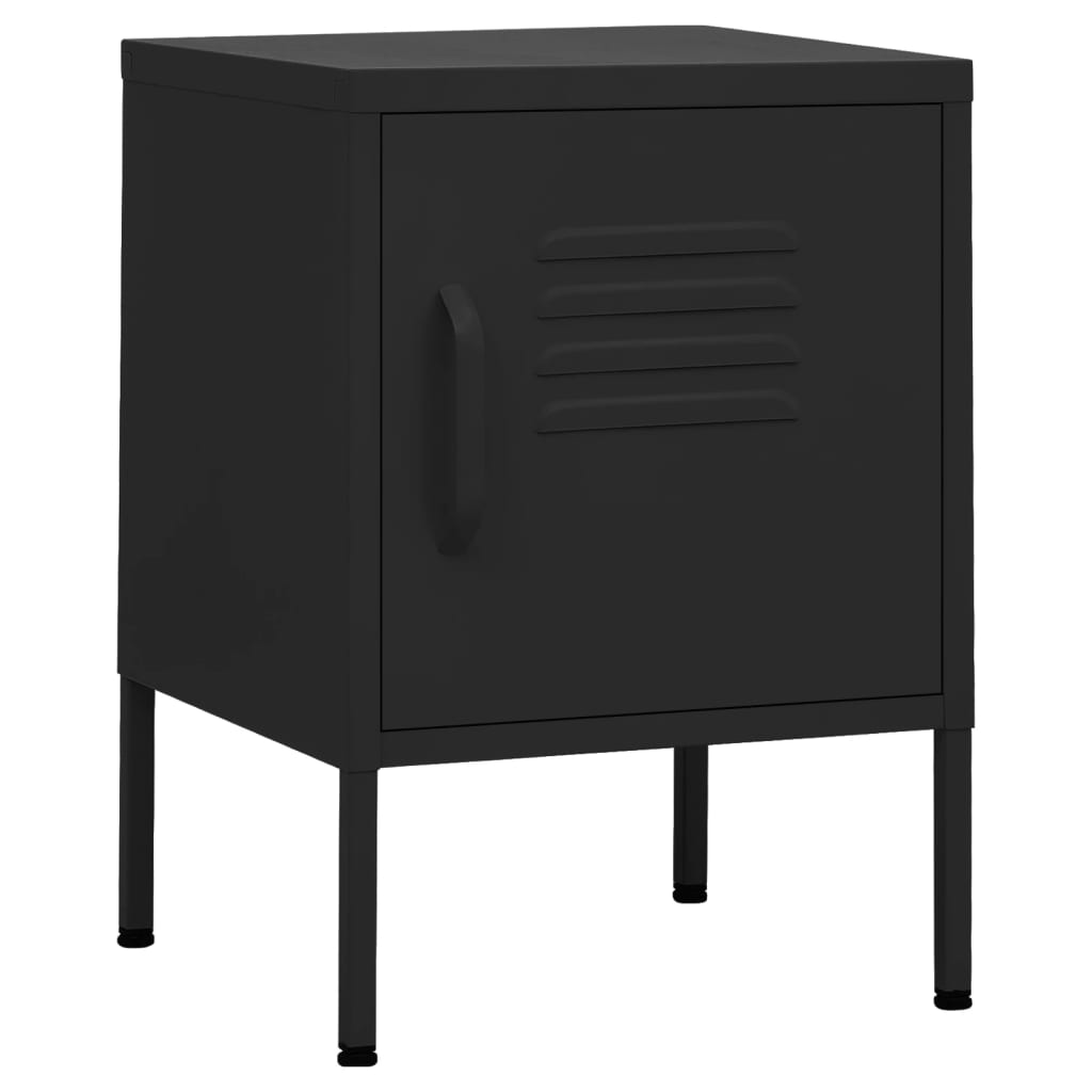 Mesa de cabeceira - mesinha de cabeceira 35x35x51 cm aço preto