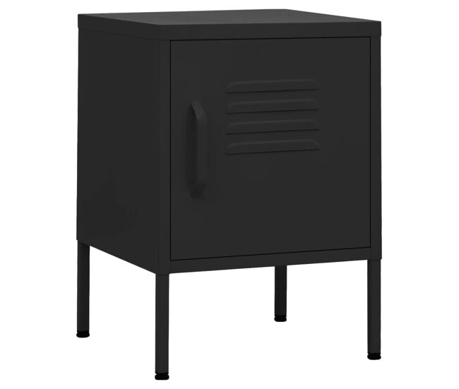 Mesa de cabeceira - mesinha de cabeceira 35x35x51 cm aço preto