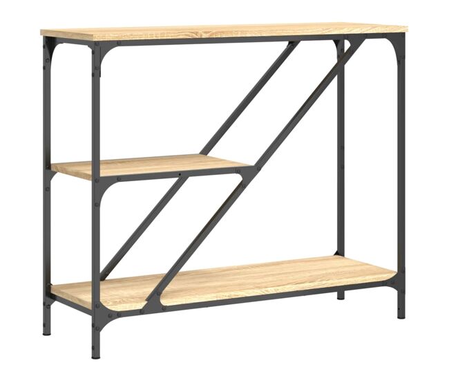 Mesa consola - mesa de entrada 88,5x30x75 cm derivados de madeira carvalho sonoma
