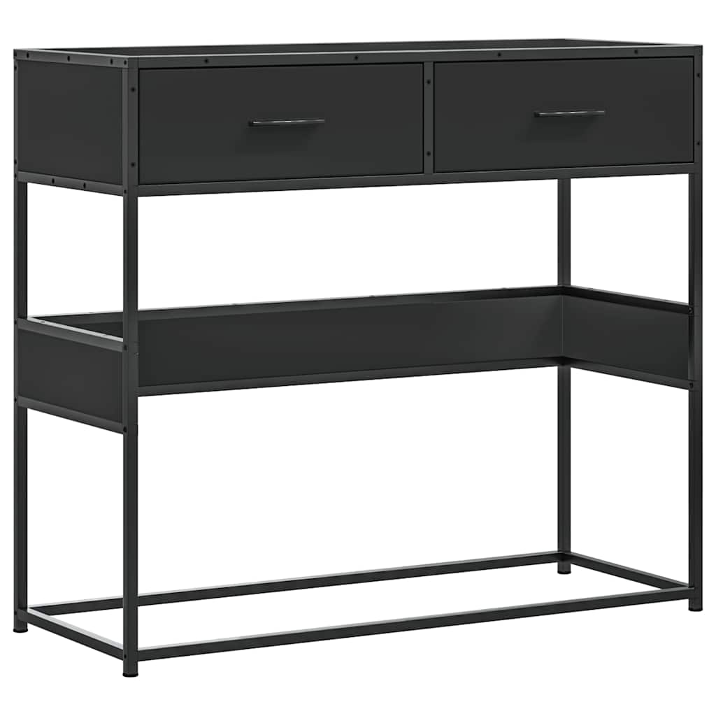 Mesa consola - mesa de entrada 90x35x80 cm derivados de madeira preto