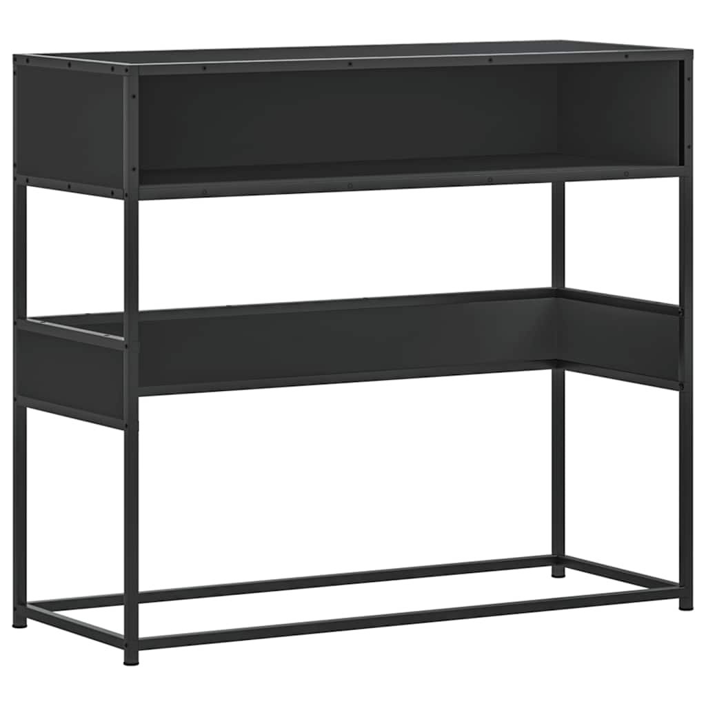 Mesa consola - mesa de entrada 90x35x80 cm derivados de madeira preto