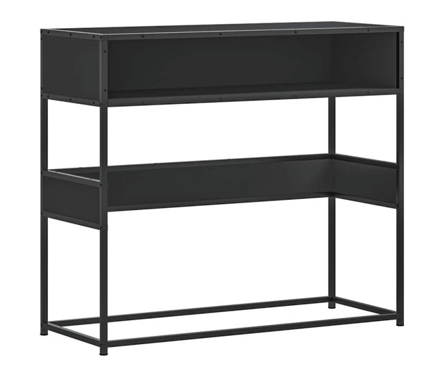 Mesa consola - mesa de entrada 90x35x80 cm derivados de madeira preto