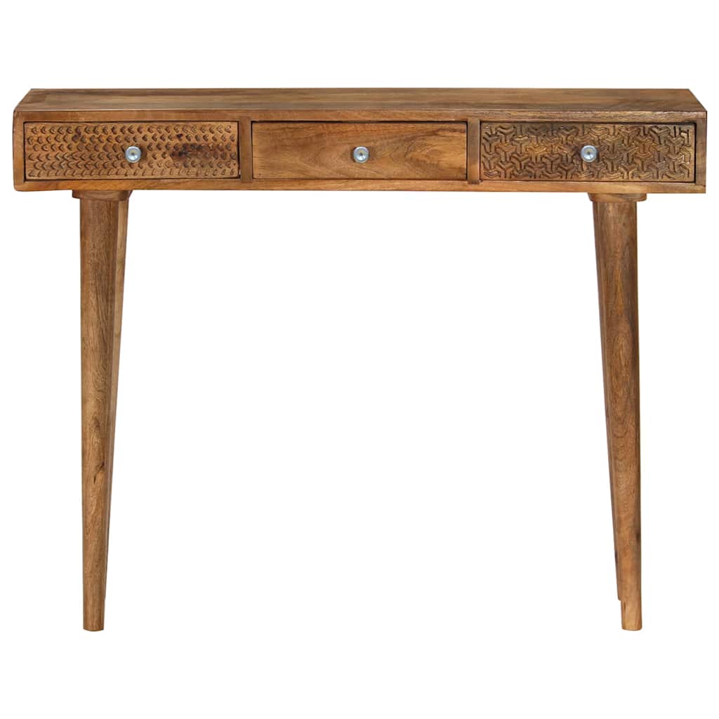 Mesa consola - mesa de entrada madeira de mangueira maciça 102x30x79 cm