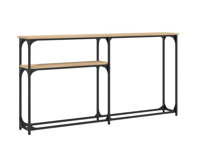 Mesa consola - mesa de entrada 145x22,5x75cm derivados de madeira carvalho sonoma