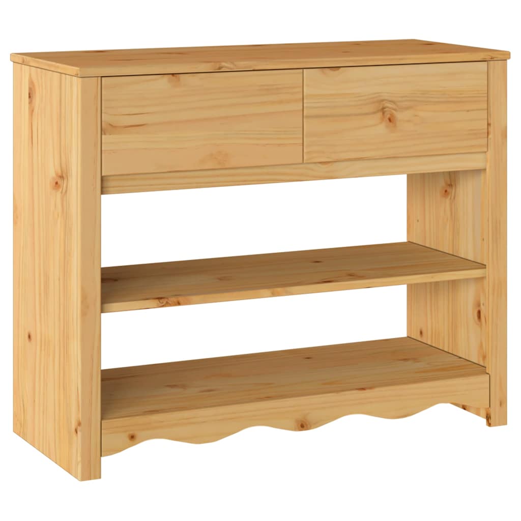 Mesa consola - mesa de entrada com gaveta drammen carvalho 89.5 x 37 x 73 cm