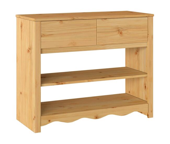 Mesa consola - mesa de entrada com gaveta drammen carvalho 89.5 x 37 x 73 cm