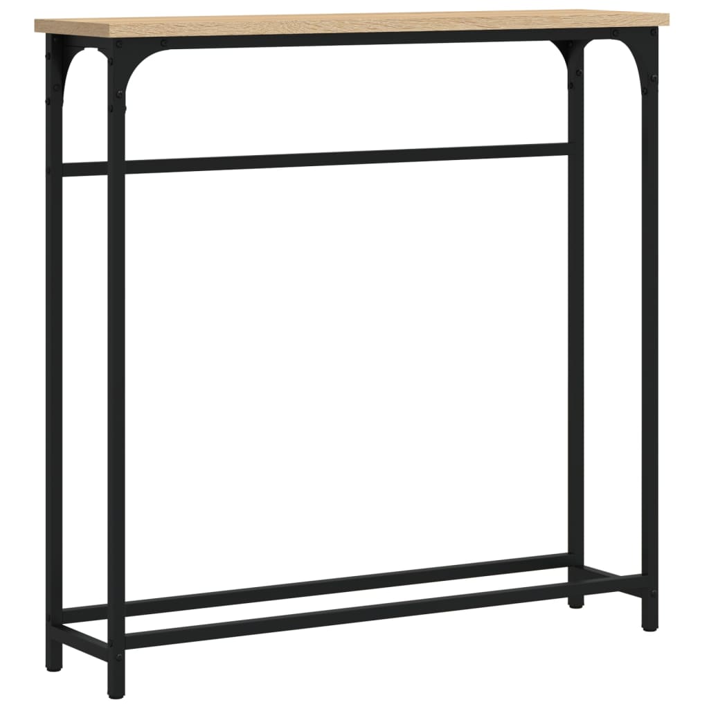 Mesa consola - mesa de entrada 75x19,5x75 cm derivados de madeira carvalho sonoma