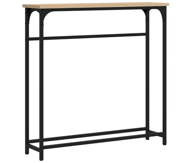 Mesa consola - mesa de entrada 75x19,5x75 cm derivados de madeira carvalho sonoma
