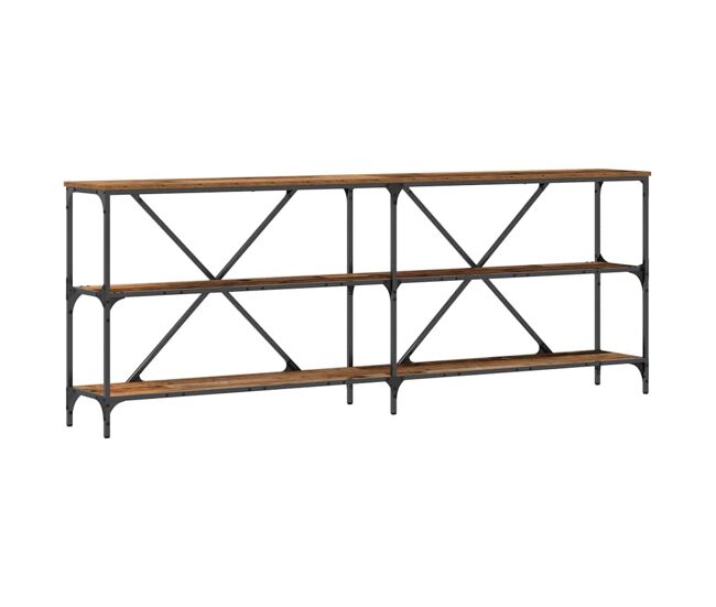 Mesa consola - mesa de entrada com prateleira outros madeira antiga 180 x 30 x 75 cm
