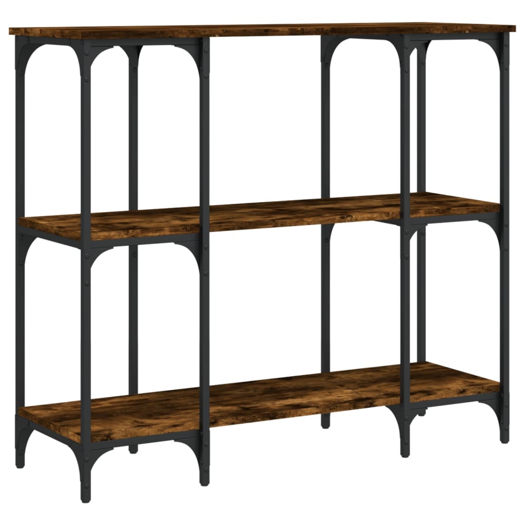 Mesa consola - mesa de entrada 102x35x90 cm derivados de madeira carvalho fumado