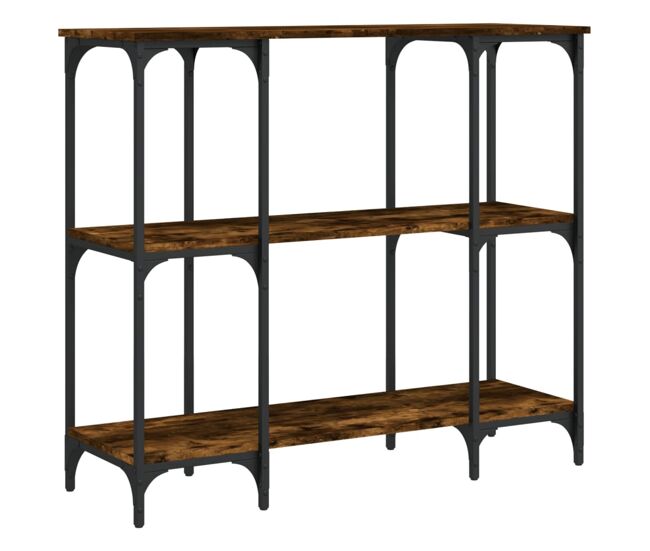 Mesa consola - mesa de entrada 102x35x90 cm derivados de madeira carvalho fumado