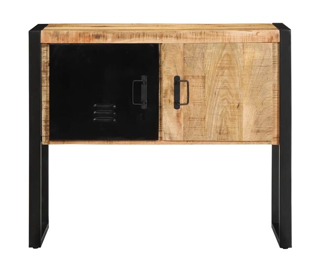 Mesa consola - mesa de entrada 90x35x75 cm madeira maciça áspera manga