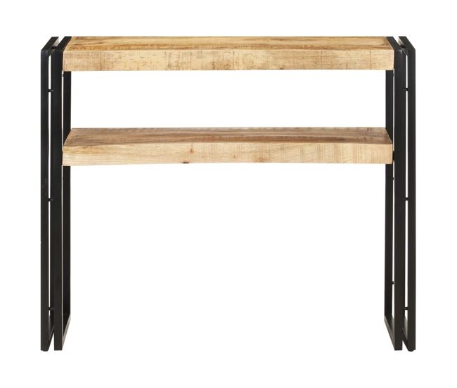 Mesa consola - mesa de entrada 90x30x75 cm madeira de mangueira áspera