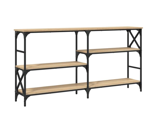 Mesa consola - mesa de entrada 150x29x76,5 cm derivados madeira carvalho sonoma