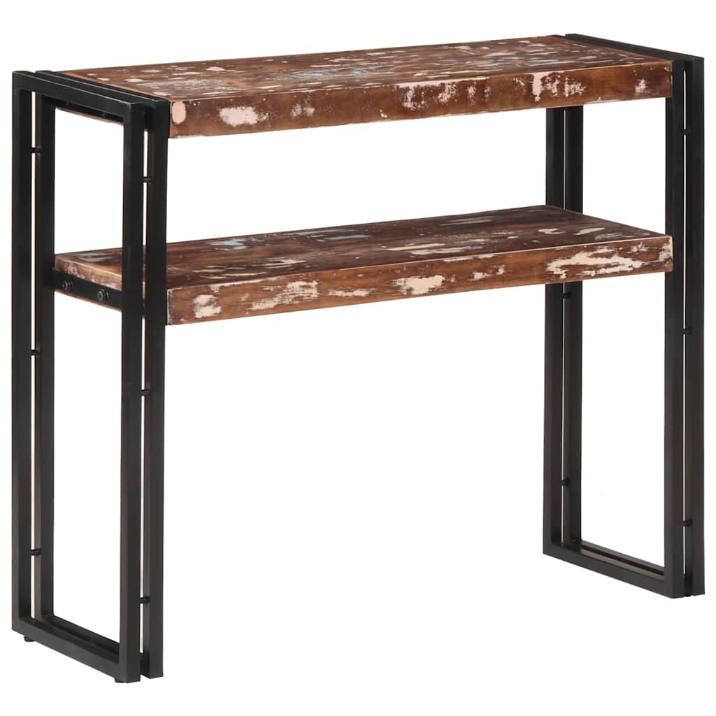 Mesa consola - mesa de entrada 90x30x75 cm madeira recuperada maciça