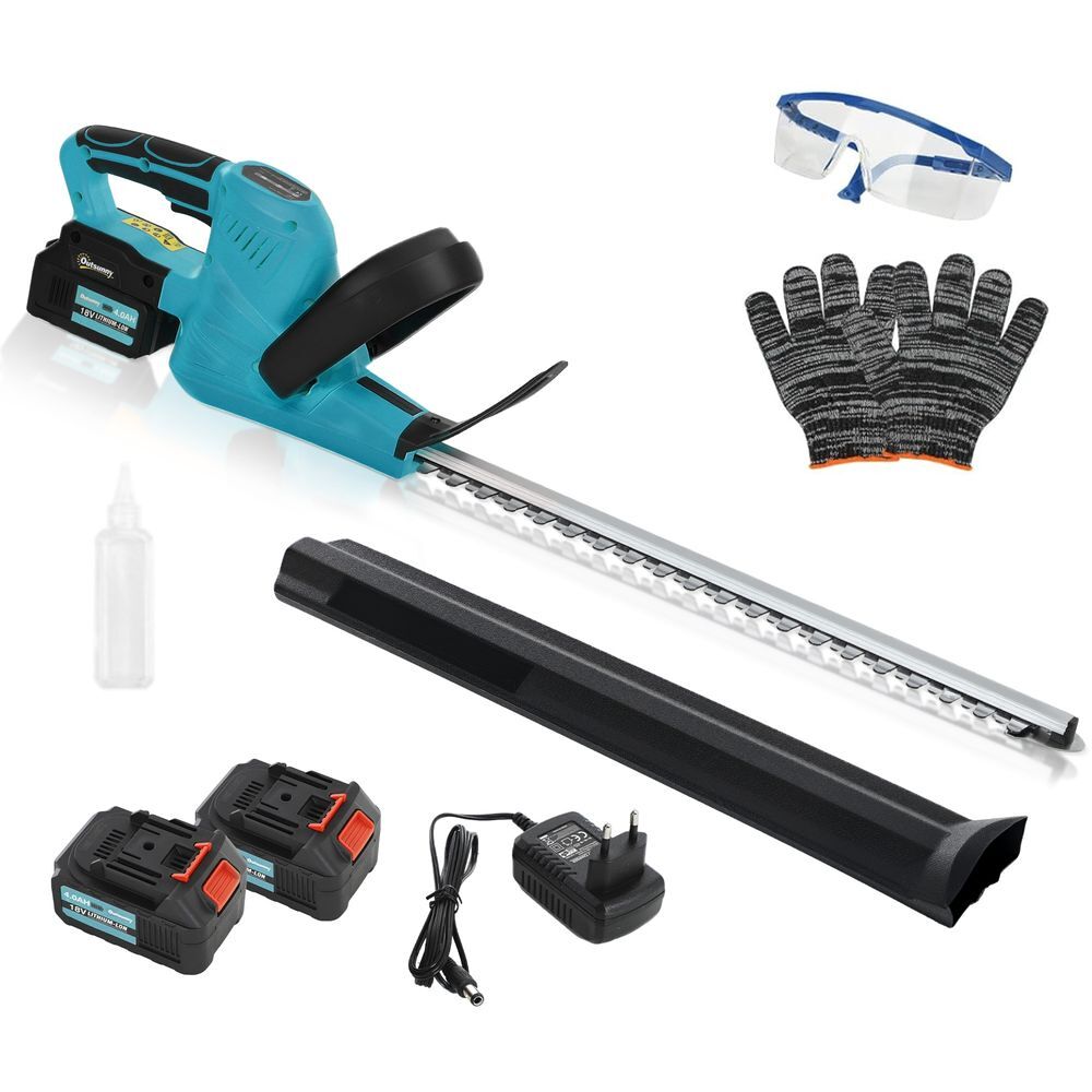 Corta Sebes Metal Outsunny, varanda e jardim - máquinas de jardim