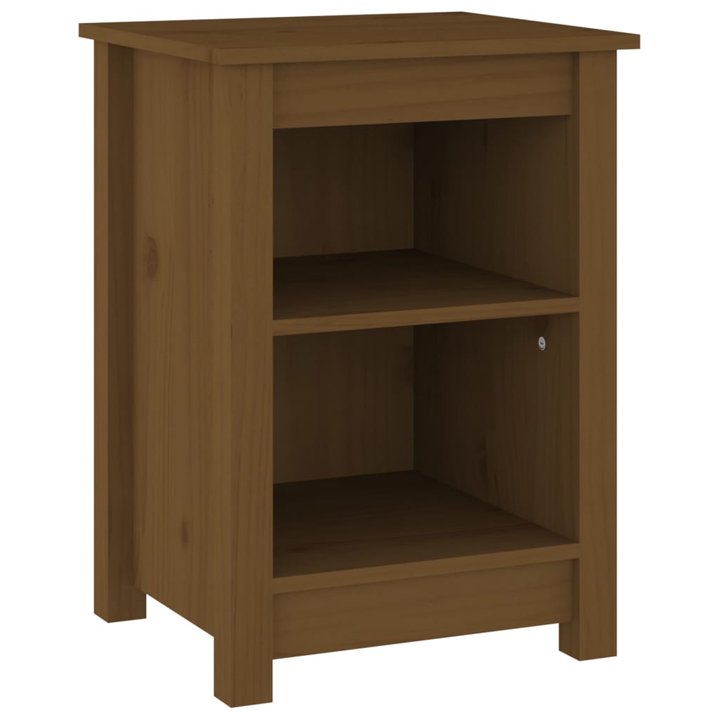Mesa de cabeceira - mesinha de cabeceira 40x35x55 cm pinho maciço castanho mel