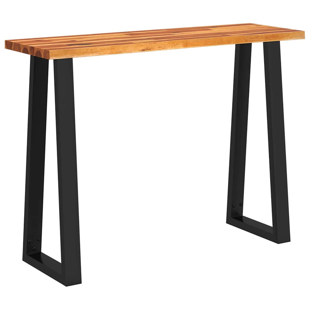 Mesa consola - mesa de entrada com bordas vivas 110x35x80 cm acácia maciça