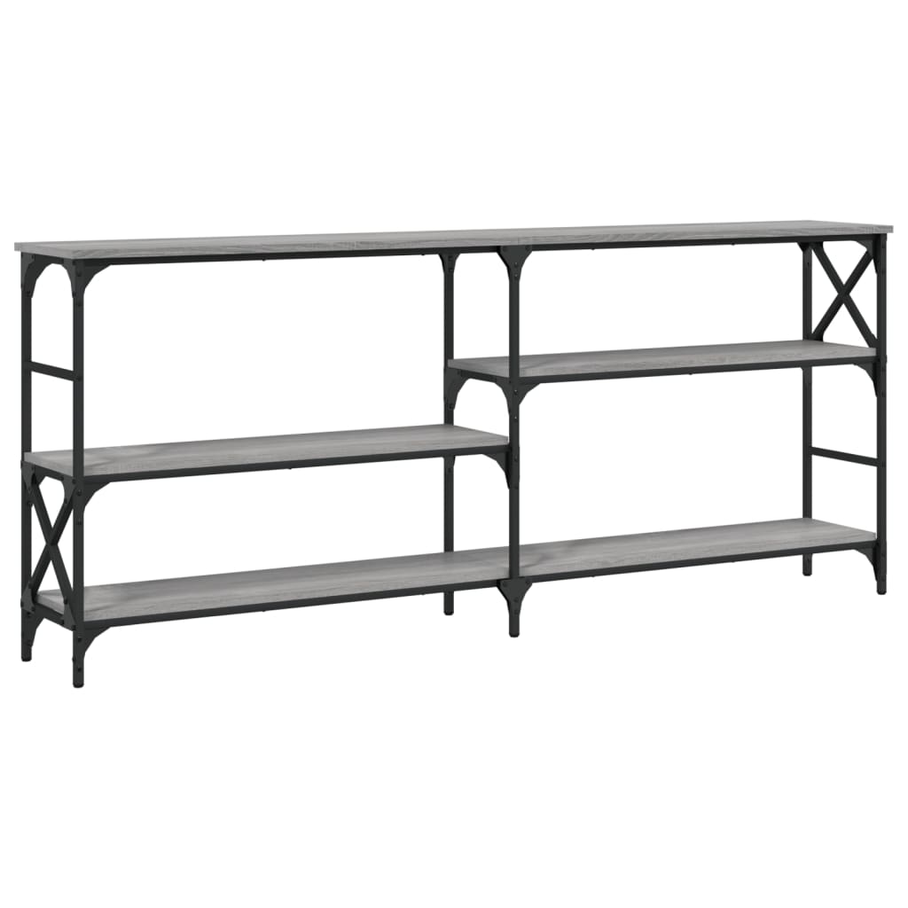 Mesa consola - mesa de entrada 180x29x76,5 cm derivados madeira cinzento sonoma