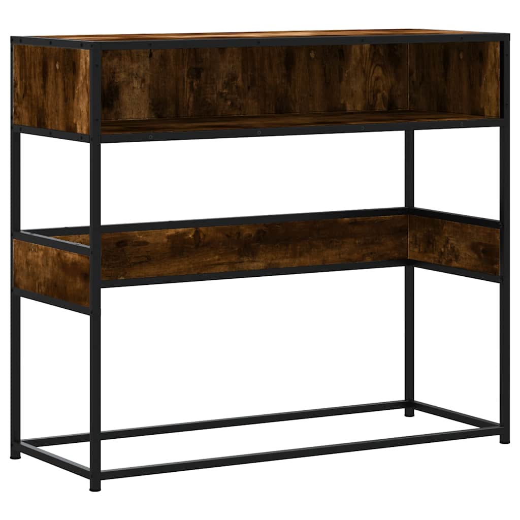 Mesa consola - mesa de entrada 90x35x80 cm derivados de madeira carvalho fumado