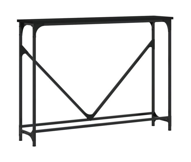 Mesa consola - mesa de entrada 102x22,5x75 cm derivados de madeira preto