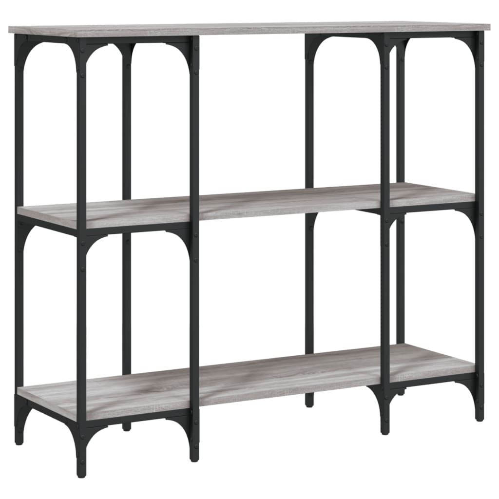 Mesa consola - mesa de entrada 102x35x90 cm derivados de madeira cinzento sonoma