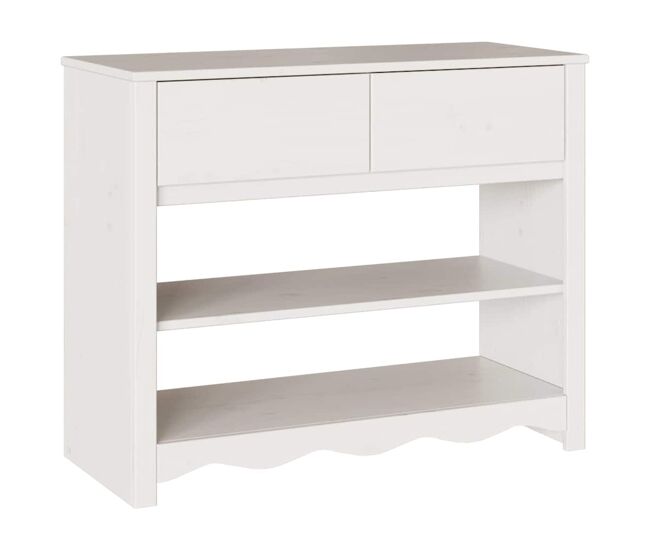 Mesa consola - mesa de entrada com gaveta drammen branco 89.5 x 37 x 73 cm
