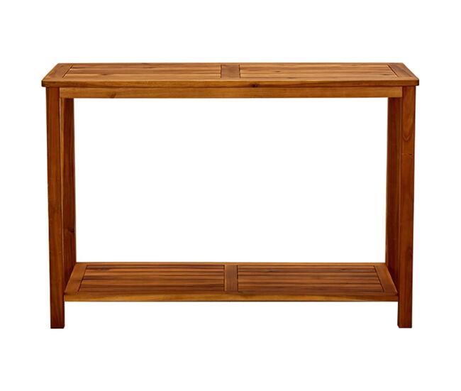 Mesa consola - mesa de entrada para jardim 110x40x75 cm madeira de acácia maciça